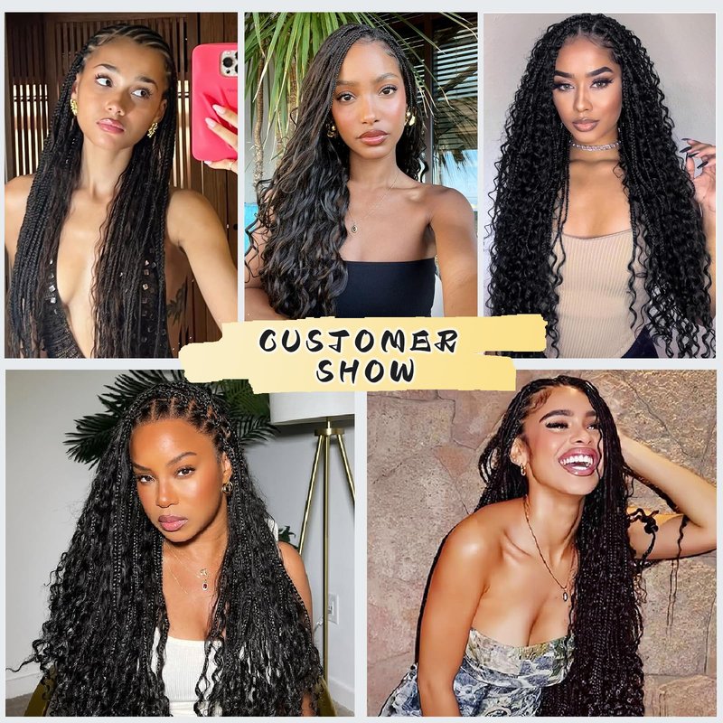 Human Braiding Hair for Boho Braids 100g 14 Inch Water Wave Bulk Human Hair for Braiding Knotless 100% Unprocessed 12A Brazilian Virgin Hair Extensions 2 Bundles/Pack Natural Color
