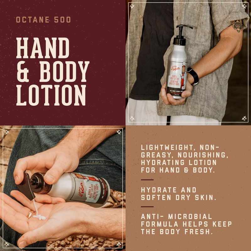 18.21 Man Made Octane 500 Sweet Tobacco Hand & Body Lotion, 16 fl. oz.