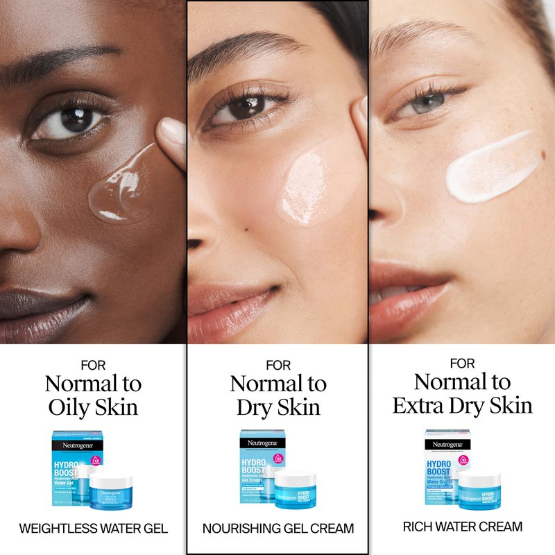 Neutrogena Hydro Boost Hydrating Gel Cream Face Moisturizer for Sensitive Skin 1.7 fl oz plus Hydrating Gel Cleanser 0.5 fl oz Alcohol and Fragrance Free Hyaluronic Acid Daily Hydration Routine