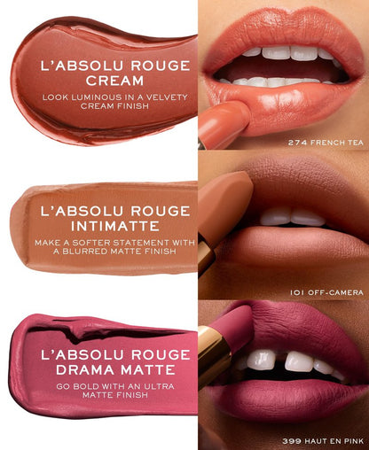 Lancôme L'Absolu Rouge Hydrating Cream Lipstick - Smudge-Resistant & Luminous Finish - Up To 18HR Comfort - 148 Bisou Bisou