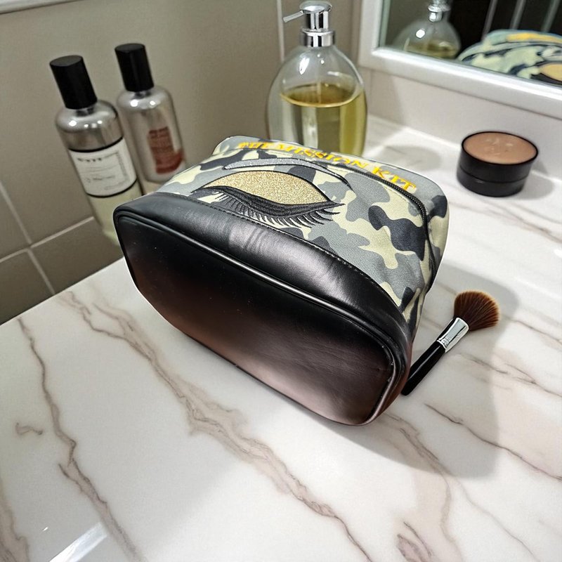 Beyond Shadow Ops™ Mission Kit – Makeup, Toiletry Bag & Travel Cosmetic Organizer with Secure Compartments, Gift for Travelers and Makeup Lovers