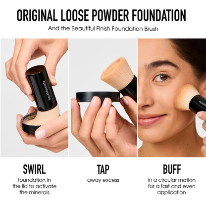 Original Loose Powder Foundation SPF 15, Neutral Dark 24, Vegan, Cruelty-Free & Dermatologist-Tested