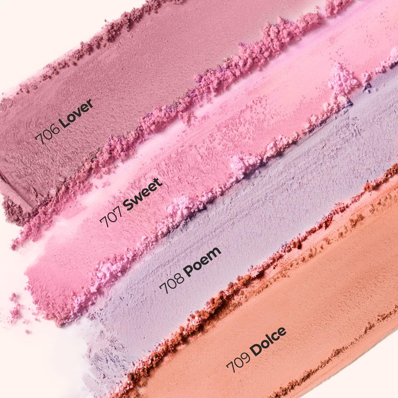 Laka Love Silk Blush, Radiant Powder Blush, Silky, Buildable Color with a Natural Glow, Long Lasting, Moisturizing Formula for a Fresh, Flushed Look, K-Beauty (#707 Sweet)