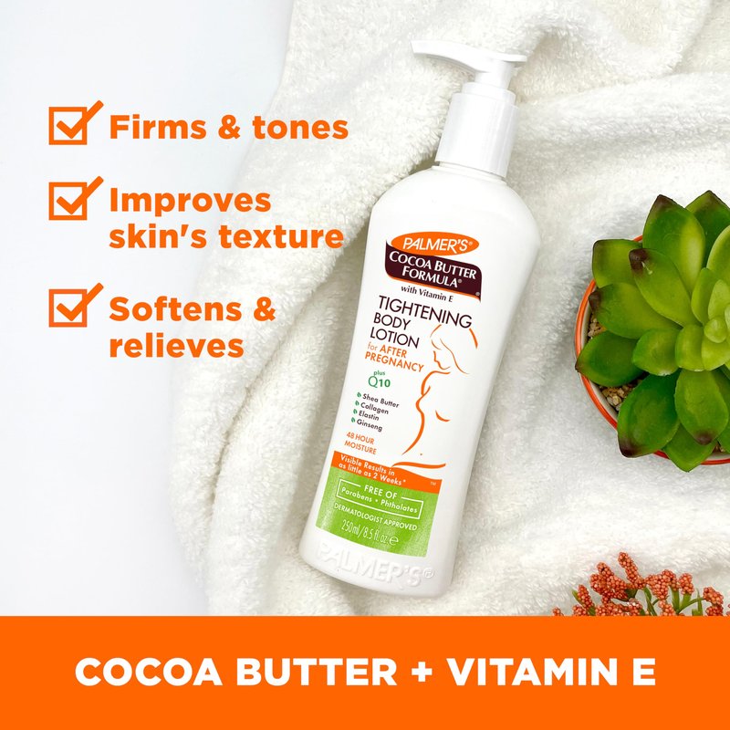 Palmer's Cocoa Butter Formula New Moms Skin Recovery Postpartum Essentials, Body Lotion (8.5 oz) + Nursing Butter (1.1 oz) + Bust Cream (4.4 oz) + Skin Therapy Oil (2 oz), Dermatologist Approved