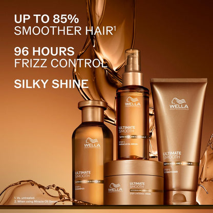 Wella Professionals ULTIMATE SMOOTH Miracle Oil Serum for Dry, Dull & Frizzy Hair | With Squalane & Omega 9 | 3.3 Fl Oz