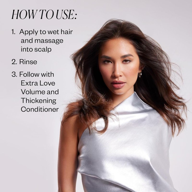 IGK EXTRA LOVE Volume & Thickening Shampoo | Lightweight + Supports Scalp + Balance Oil | Vegan + Cruelty Free | 8 Oz