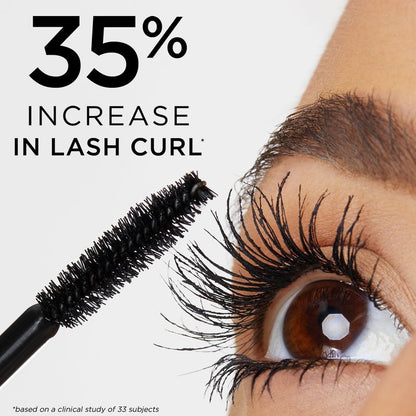 tarte lights, camera, lashes 4-in-1 mascara – Volume, Length, Curl & Conditioning for Fuller-Looking Lashes, Smudge-Proof, Flake-Free, Longwear, Vegan & Cruelty-Free, full size, black