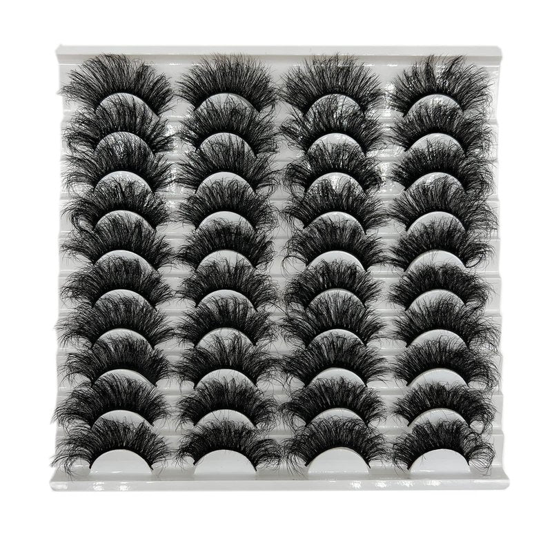 TIKILEY Mink Eyelashes Fluffy 20 MM 3D Thick Big Faux Mink Lashes Natural Look, Wholesale Cat Eye Dramatic Long 20MM Eye Lashes Pack