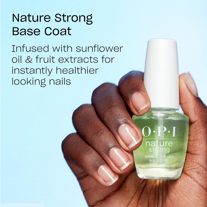 OPI Nature Strong Force of Nailture | Opaque Dark Blue Crème Natural Origin Nail Polish | Plant Based, Vegan, Cruelty Free