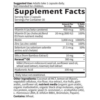 Garden of Life Hair Growth DuoCaps for Women and Men, 30ct