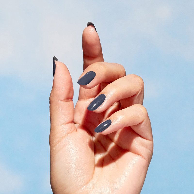 OPI Nature Strong Force of Nailture | Opaque Dark Blue Crème Natural Origin Nail Polish | Plant Based, Vegan, Cruelty Free