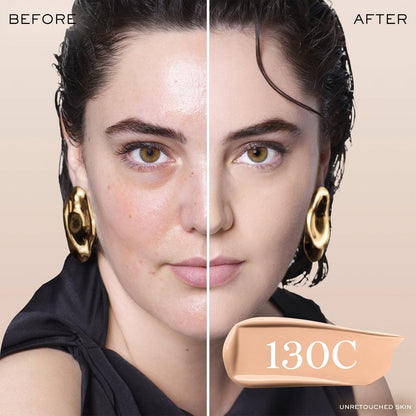 Lancôme Teint Idole Ultra Wear Natural Matte Foundation- Longwear, Medium-Full Coverage, Natural Finish, Waterproof & Hydrating - 130C (Fair to Light Skin with Cool/Pinky Undertones), 1 Fl Oz