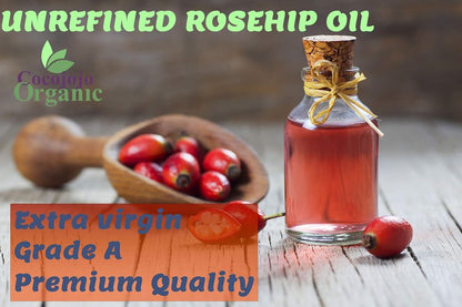 Rosehip Oil - Pure Natural Seed Oil Cold Pressed 16 oz Face Skin Unrefined Egypt Origin And odor is Different From Chile