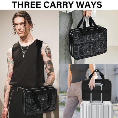 ZIOZERTT Tattoo Travel Case for Equipment and Supplies,Black,Bag Only