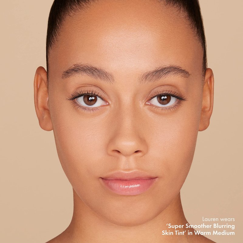 ICONIC LONDON Super Smoother Blurring Skin Tint | Light to Medium Coverage, Hydrating, Ultra-Lightweight Tinted Moisturizer, Cruelty-Free, Vegan Makeup (Warm Medium) 1.01 Fl oz