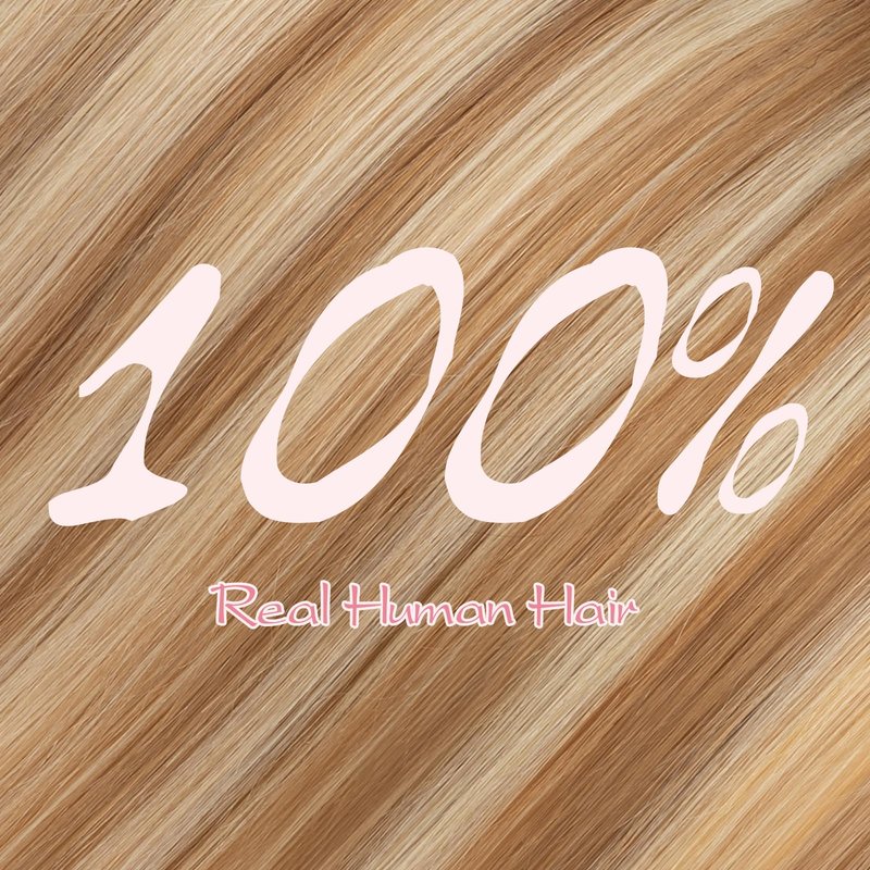 Halo Hair Extensions,Prokyvity Halo Hair Extensions Real Human Hair,Invisible Adjustable Wire Extensions for Seamless Blending 16 inch/65g Golden Brown Streaked with Bleach Blonde