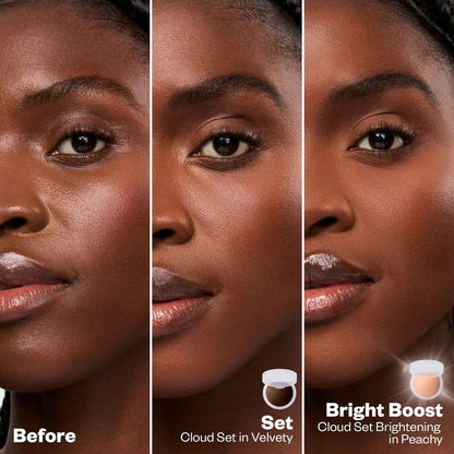 Kosas Cloud Set Pressed Setting Powder – Translucent Shine Control Face Powder, Soft Matte Finish, Velvety (Sheer Deep)
