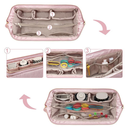Fasrom Travel Case Compatible with Shark Flexstyle Hair Dryer, Wide-open Hair Tools Bag Compatible with Dyson Airwrap Attachments Storage for Women Travel Essentials, Black (Patent Design, Bag Only)