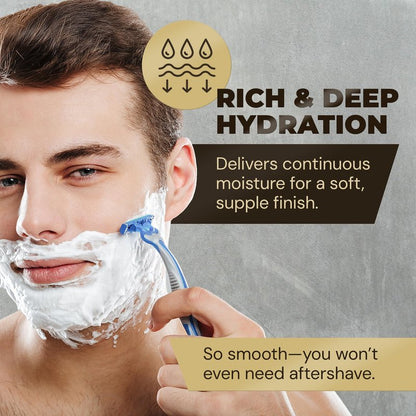DeadeyeDick's 3-in-1 Shave Butter | Natural shaving cream mens & women | shaving cream sensitive skin formula | shave cream for Face, Head & Body | Irritation-Free Shave Cream | 8 FL Oz