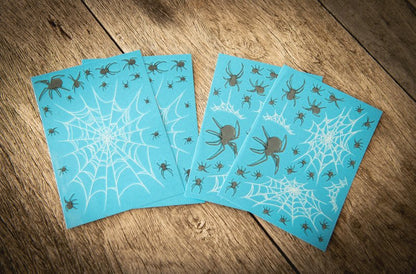 Tattoocrew 2 x Pretty Little Killers Face Halloween Temporary Tattoo, Spider Costume, Witch, Web, Horror