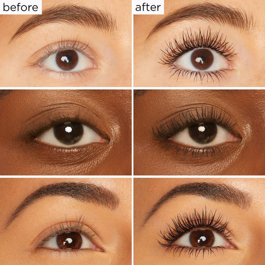 tarte lights, camera, lashes 4-in-1 mascara – Volume, Length, Curl & Conditioning for Fuller-Looking Lashes, Smudge-Proof, Flake-Free, Longwear, Vegan & Cruelty-Free, full size, black