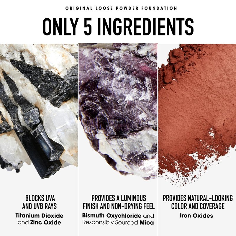 Original Loose Powder Foundation SPF 15, Neutral Dark 24, Vegan, Cruelty-Free & Dermatologist-Tested