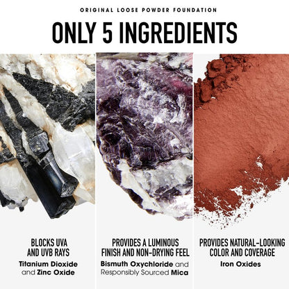 Original Loose Powder Foundation SPF 15, Neutral Dark 24, Vegan, Cruelty-Free & Dermatologist-Tested