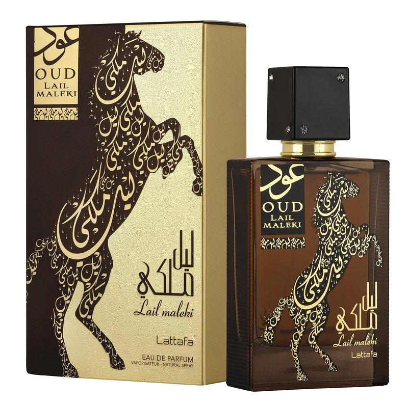 Lattafa Oud Lail Maleki – Spicy, Floral, Woody, Oriental – Eau de Parfum Spray Long-Lasting Fragrance for Unisex, 3.4 Ounce / 100 ml