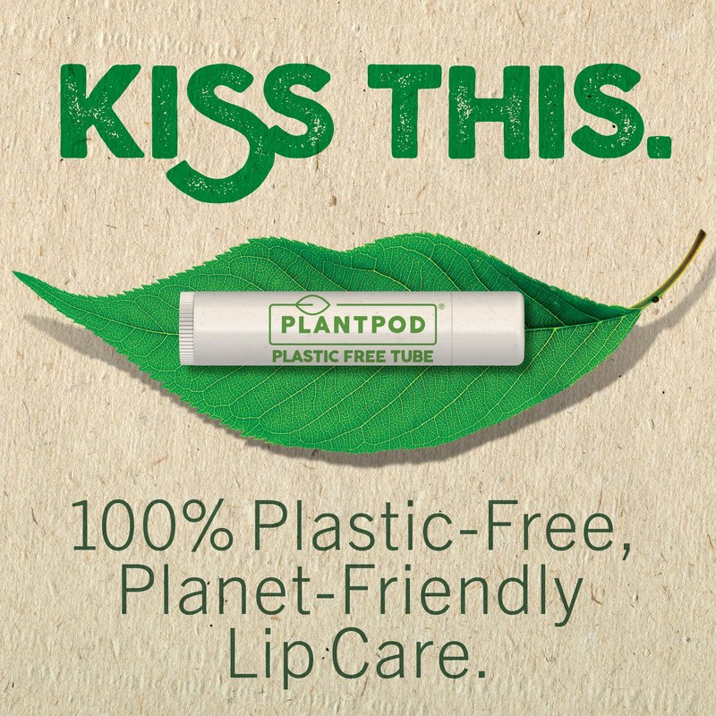 Eco Lips Pure & Simple Raspberry, Coconut and Vanilla Organic Lip Balm 9-Pack (0.15 oz.) - 100% Natural. 100% Plastic-Free Packaging | Made in USA & Cruelty Free